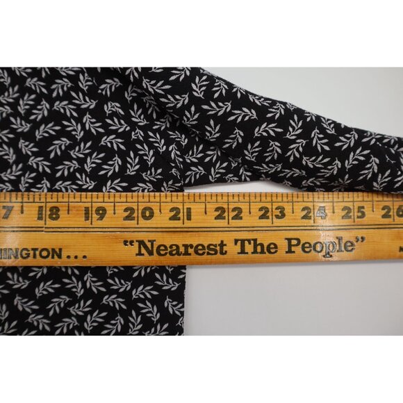 Michael Kors Floral Off-Shoulder Blouse Tie Sleeves L Lightweight & Breathable - Picture 4 of 8